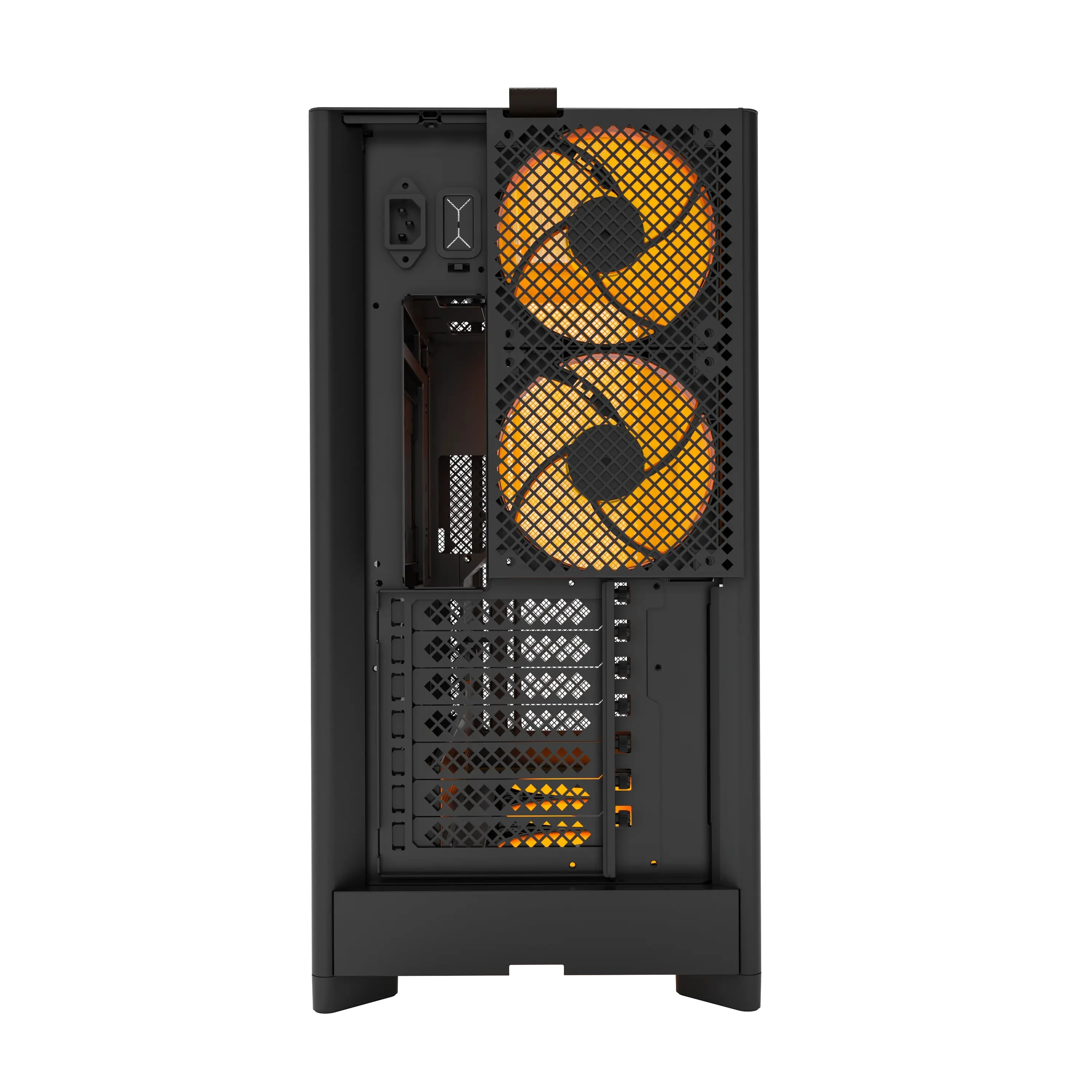 Montech HS01 Pro ATX Mid-Tower Mesh Front & TG Side Panel PC Case (Black, White) - Image 6