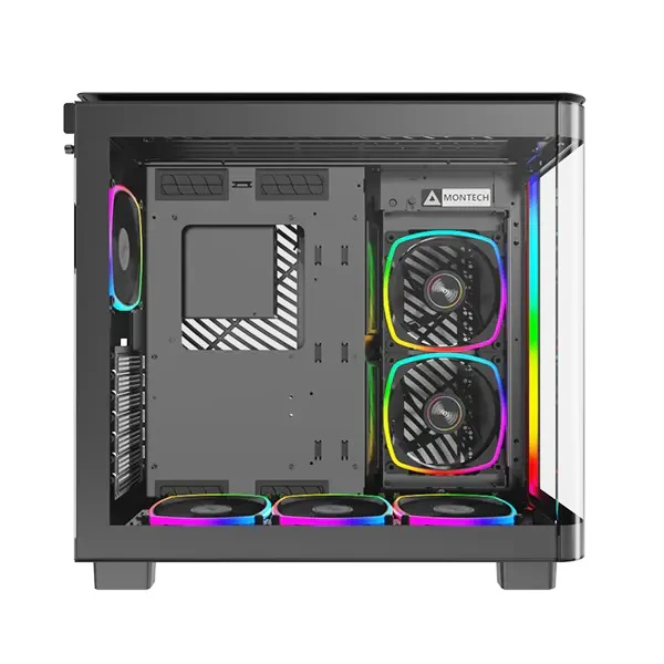Montech King 95 Pro Mid-Tower Curved Tempered Glass Front Panel PC Case (Black) - Image 5