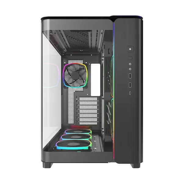 Montech King 95 Pro Mid-Tower Curved Tempered Glass Front Panel PC Case (Black) - Image 6