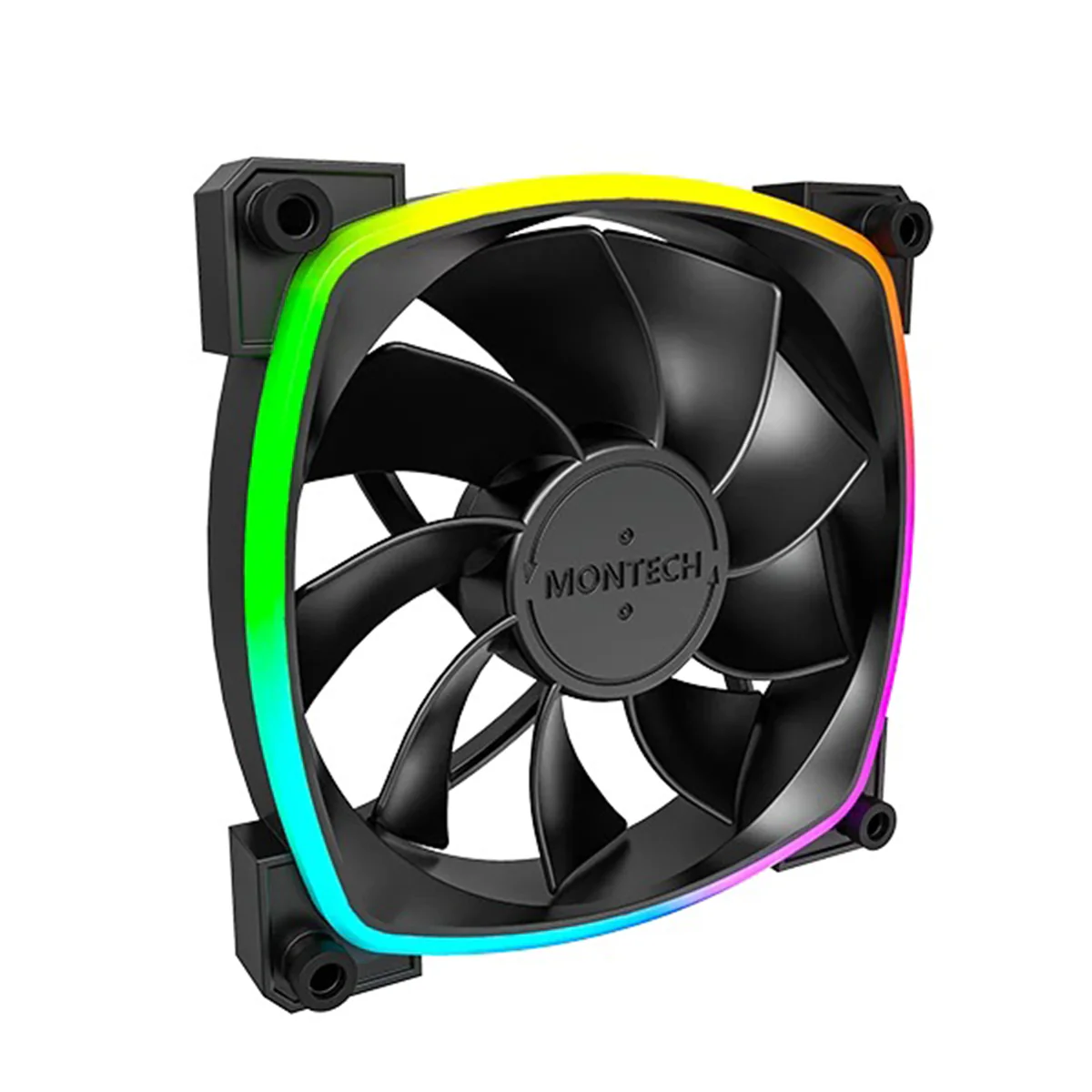 Montech RX120 PWM 120mm ARGB Reverse Single Fan Kit (Black, White) - Image 3