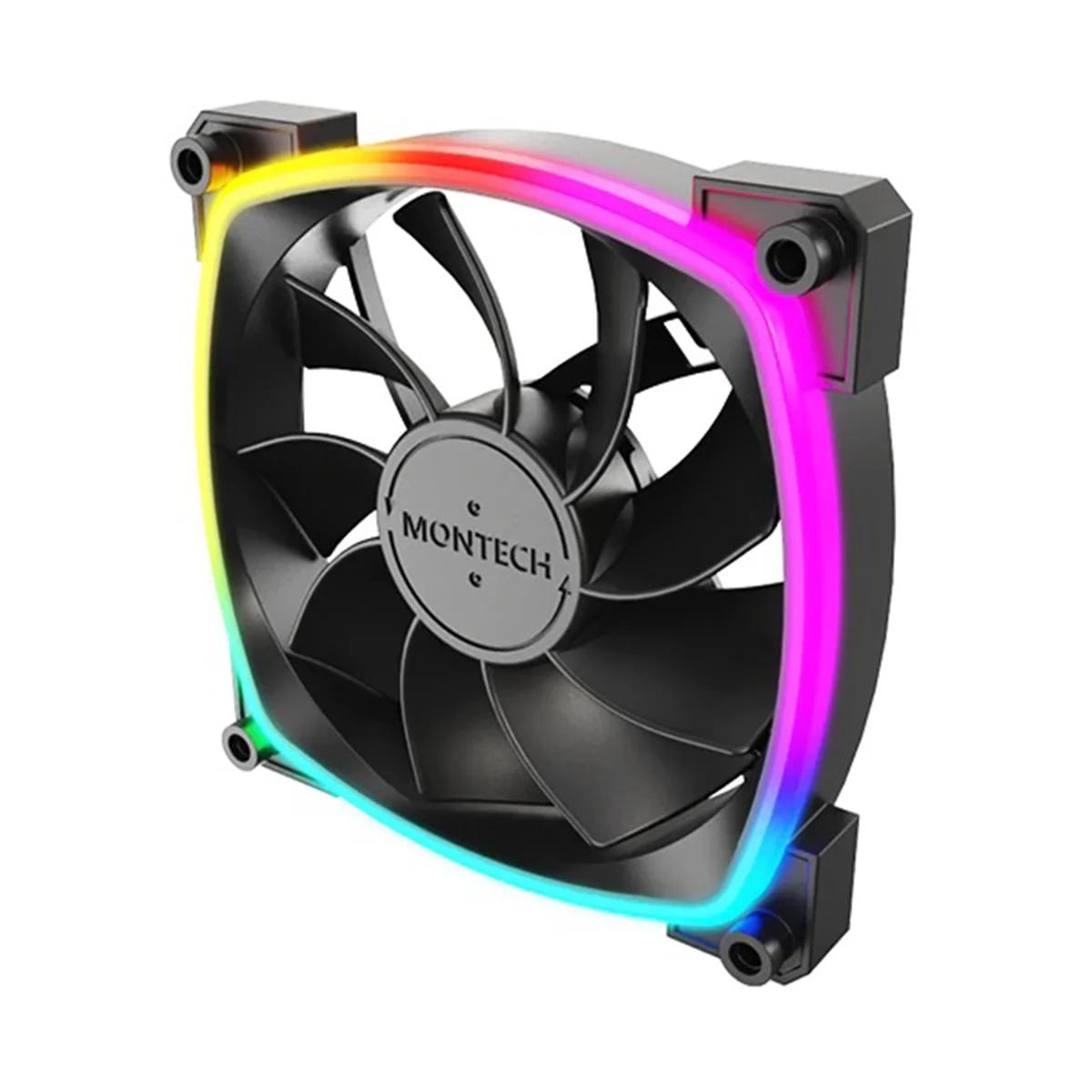 Montech RX120 PWM 120mm ARGB Reverse Single Fan Kit (Black, White) - Image 4