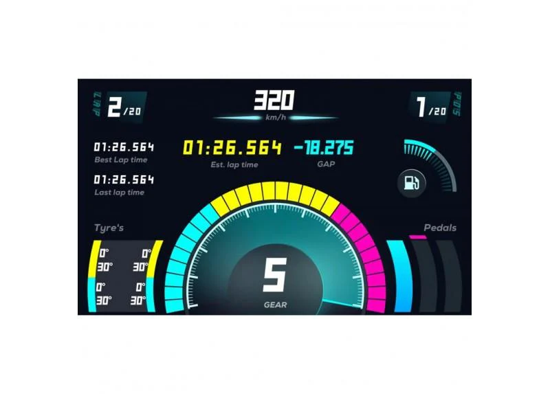 Moza Racing CM Racing Dash For R9 (RS16) - Image 4