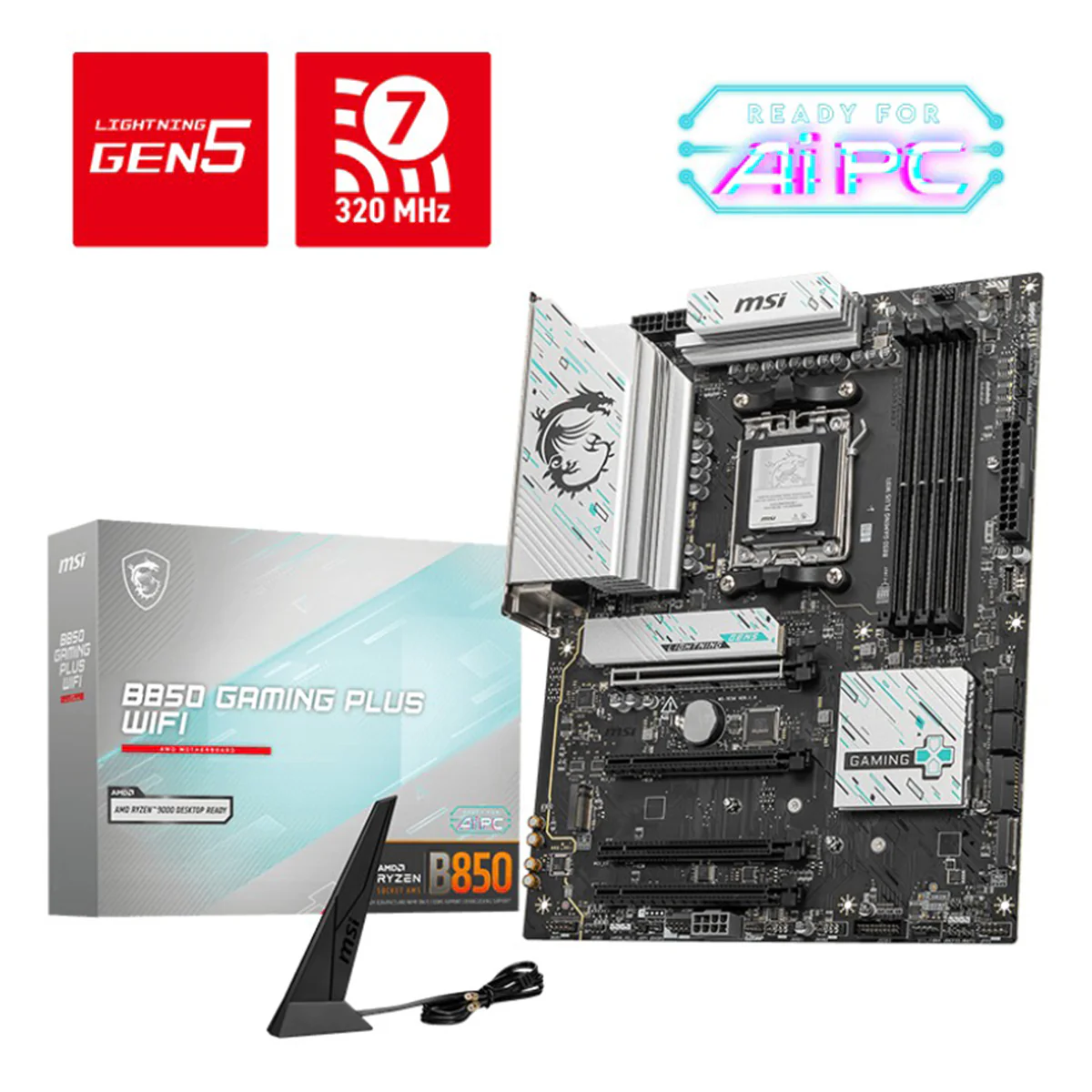 MSI B850 Gaming Plus WiFi DDR5 AM5 Motherboard - Image 5