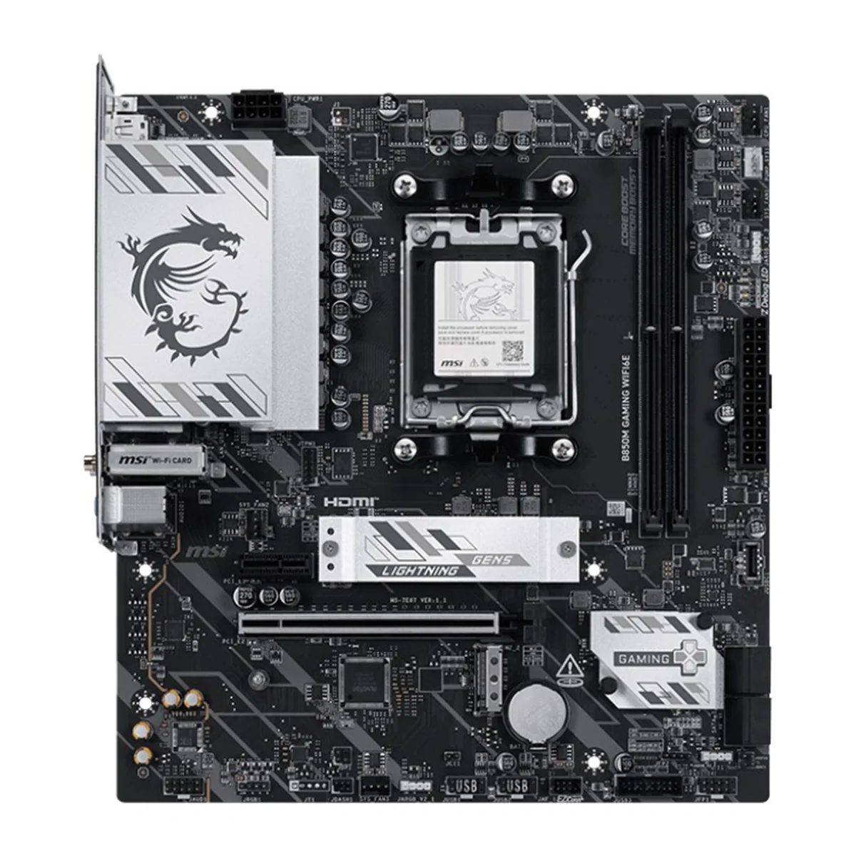 MSI B850M Gaming WiFi6E DDR5 AMD Motherboard - Image 2