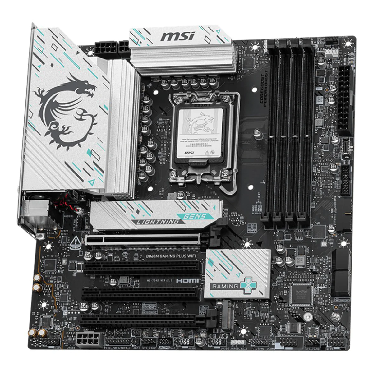 MSI B860M Gaming Plus Wi-Fi DDR5 Intel Motherboard - Image 2