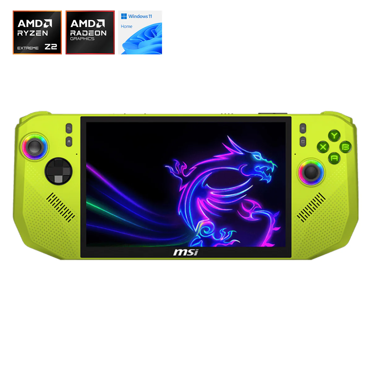 MSI Claw A8 BZ2EM-023PH Handheld Gaming (Neon Green) | 8" FHD+ (1920x1200) 120Hz Touchscreen | Ryzen Z2 Extreme | 24GB RAM | 1TB SSD | AMD Radeon Graphics | Windows 11 Home
