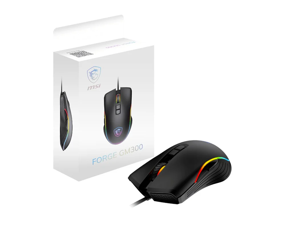 MSI Forge GM300 7200DPI 5-mode RGB Optical Gaming Mouse - Image 6