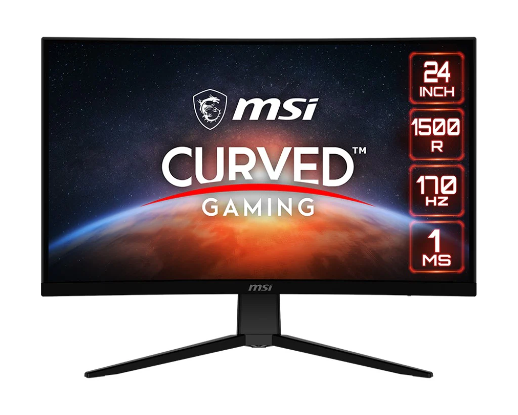 MSI G242C 23.6" FHD 170Hz 1ms MPRT Adaptive Sync Curved Gaming Monitor - Image 4