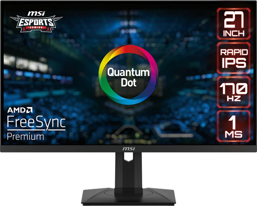 MSI G274QPF QD 27" Flat Rapid IPS 170Hz 1ms GTG Freesync (2560x1440) Night Vision And Adjustable Stand eSports Gaming Monitor - Image 5
