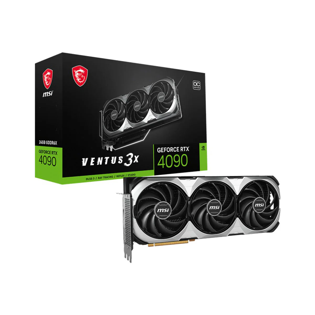 MSI Geforce RTX 4090 Ventus 3X E 24GB OC GDDR6X Graphics Card - Image 7