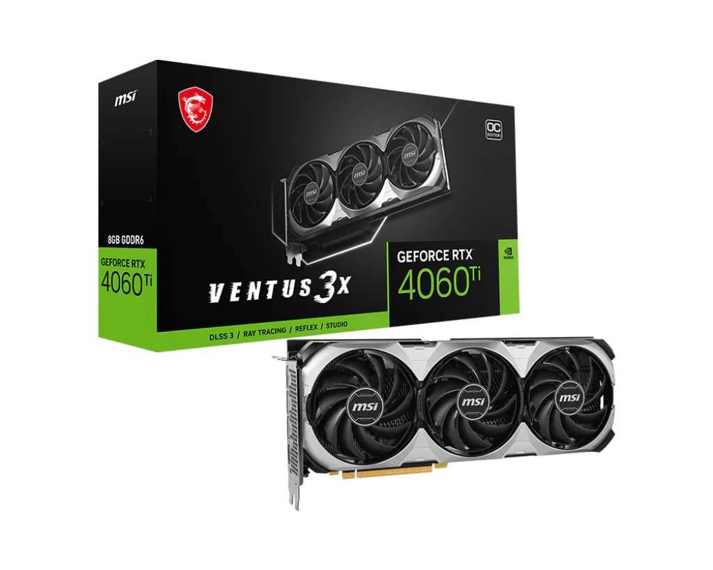 MSI GeForce RTX 4060 TI Ventus 3x 8GB OC GDDR6 Graphics Card - Image 5