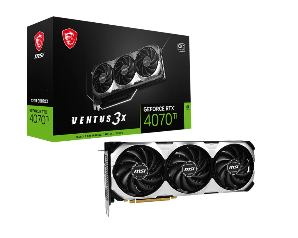MSI Geforce RTX 4070 Ti Ventus 3X 12G OC GDDR6X Graphics Card - Image 7