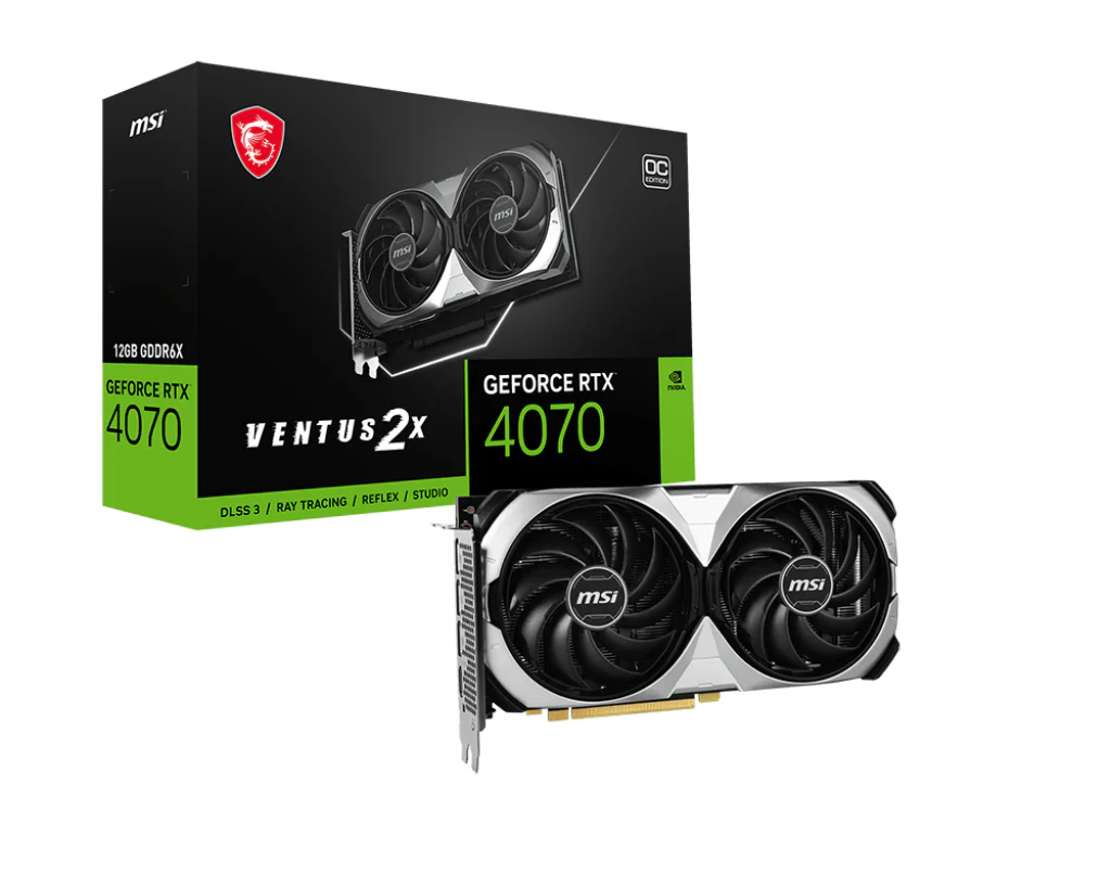 MSI GeForce RTX 4070 Ventus 2X E 12GB OC GDDR6X Graphics Card - Image 5