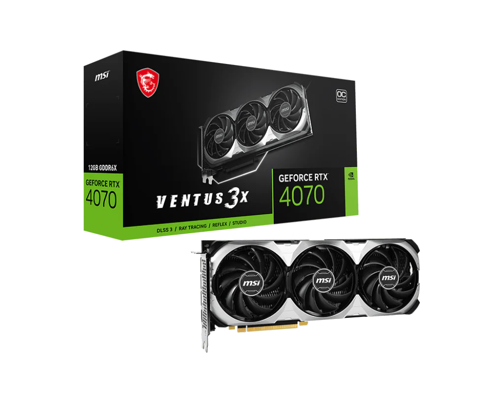MSI GeForce RTX 4070 Ventus 3x 12GB OC GDDR6X Graphics Card - Image 5
