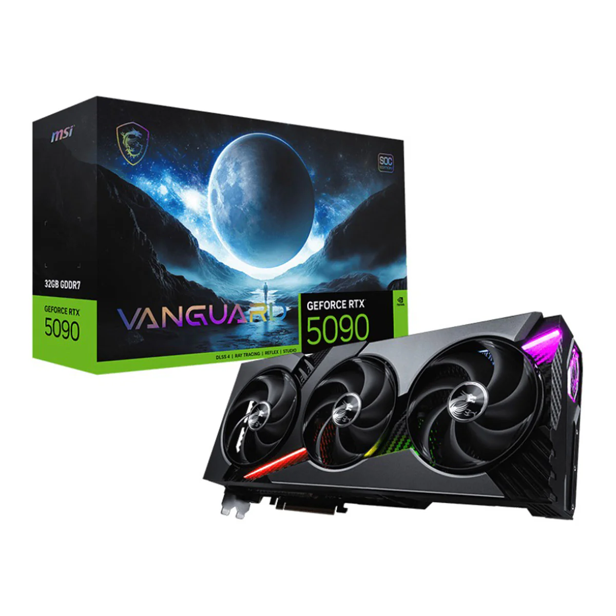 MSI GeForce RTX 5090 32GB GDDR7 Vanguard SOC Graphics Card - Image 10