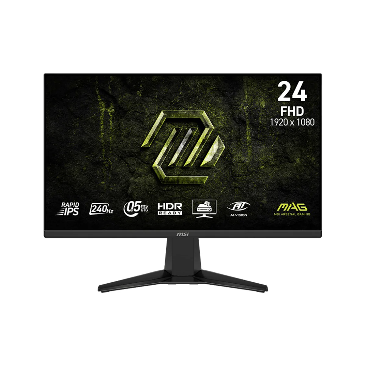 MSI MAG 245F X24 23.8" FHD (1920x1080) 240Hz 0.5ms (GtG, Min.) Rapid IPS Flat Gaming Monitor with Tilt Adjustment - Image 6