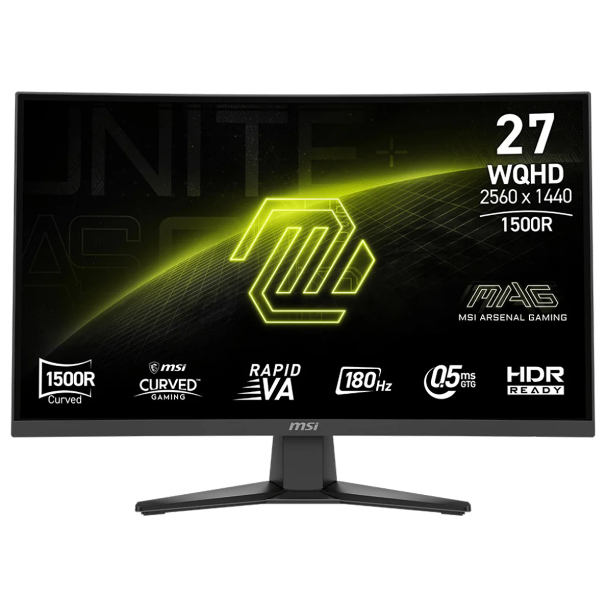 MSI MAG 275CQF E18 27" WQHD (2560x1440) 180Hz 0.05ms GTG Rapid VA Curved Gaming Monitor with Tilt Adjustment - Image 6