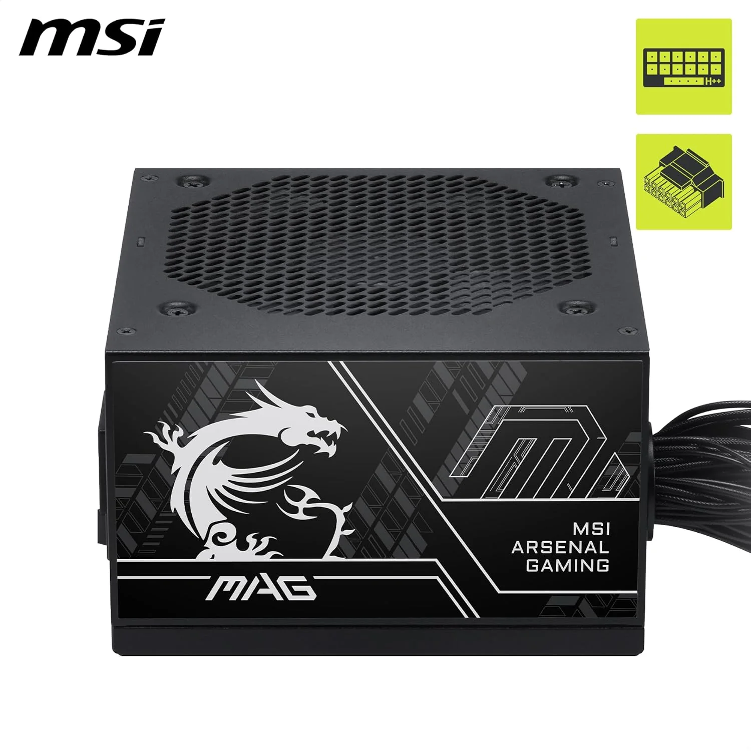 MSI MAG A750BN PCIE 5.0 III 750W 80+ Bronze Power Supply - Image 3