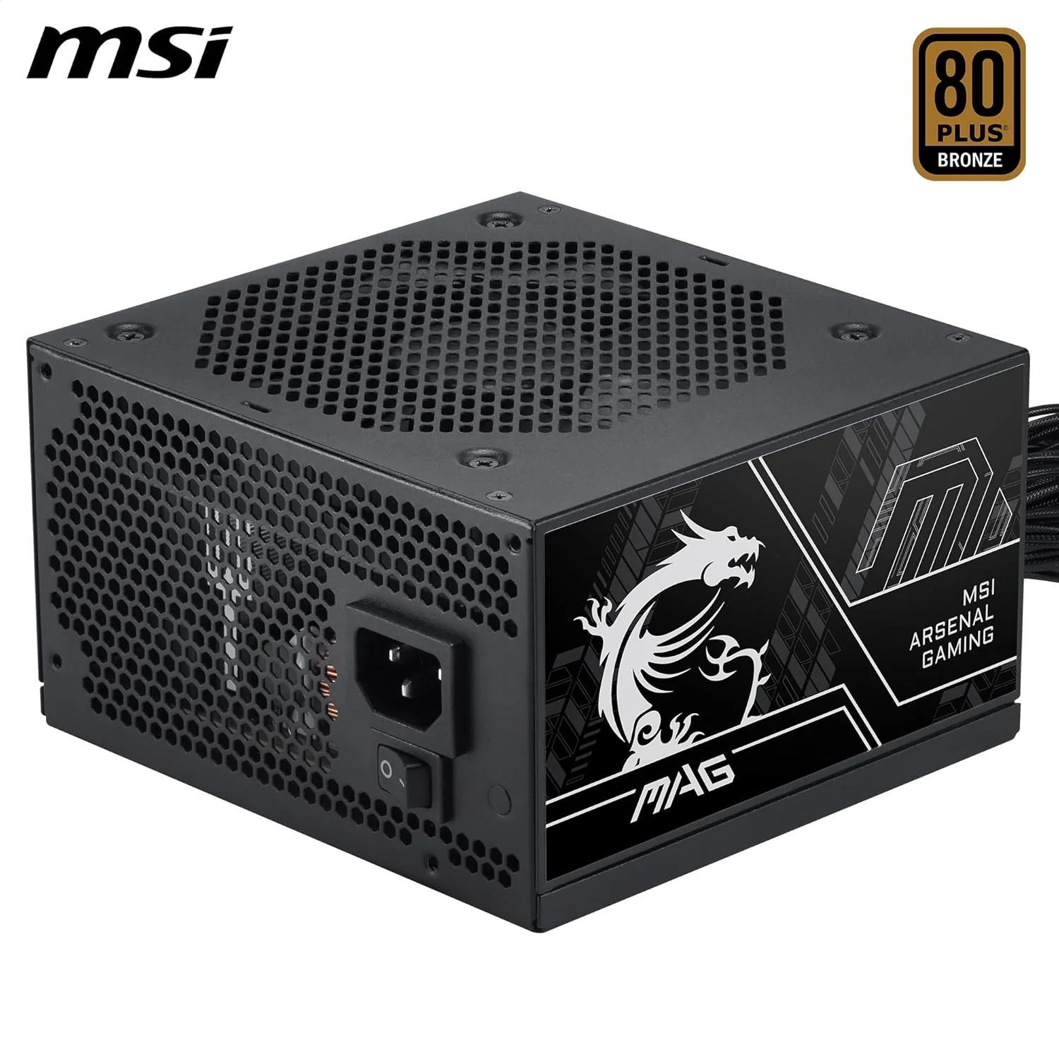 MSI MAG A750BN PCIE 5.0 III 750W 80+ Bronze Power Supply - Image 4