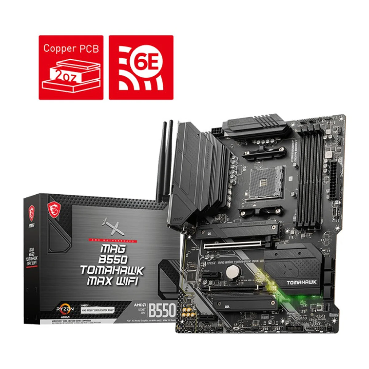 MSI MAG B550 Tomahawk Max WiFi AMD Motherboard - Image 5