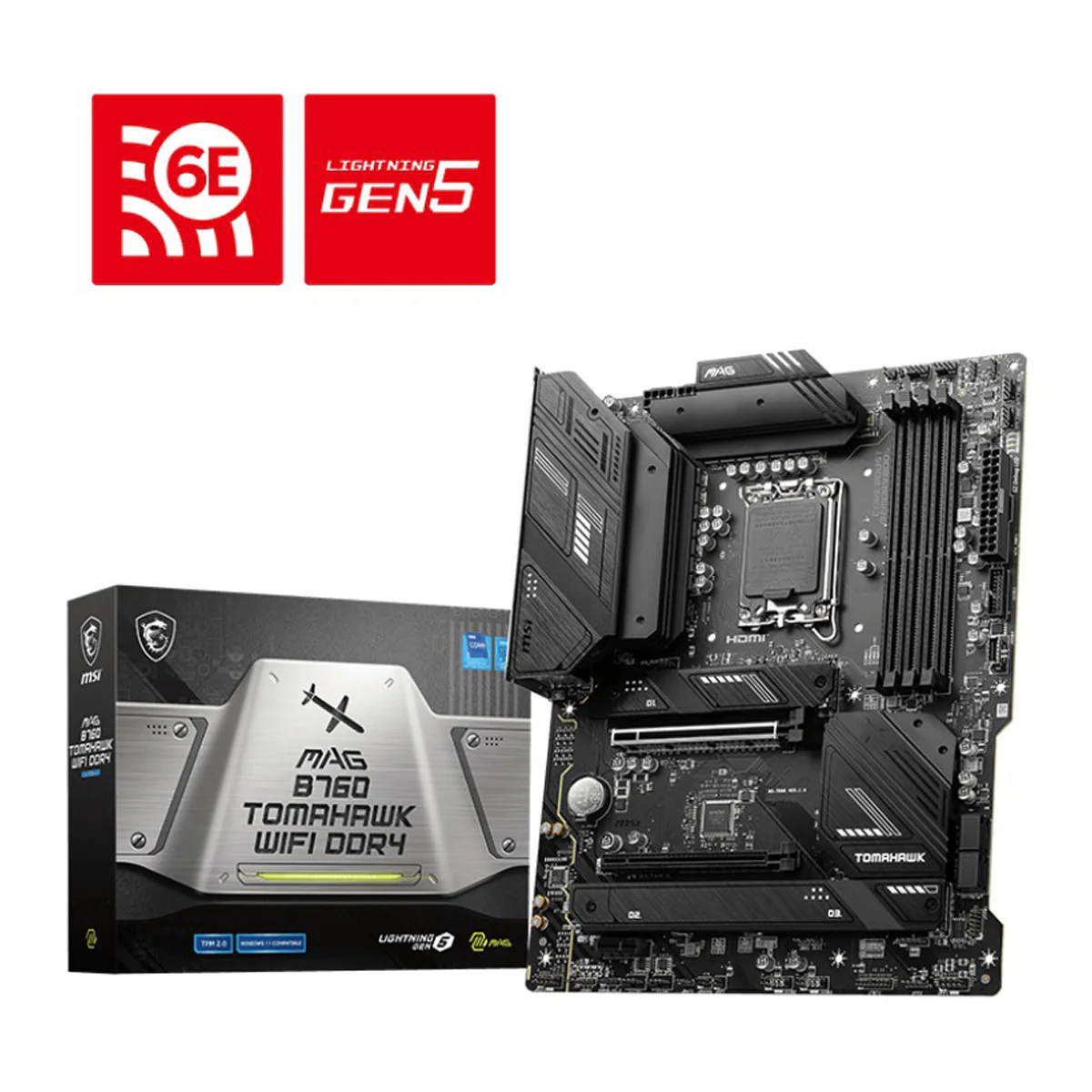 MSI MAG B760 Tomahawk Wifi DDR4 Motherboard - Image 5