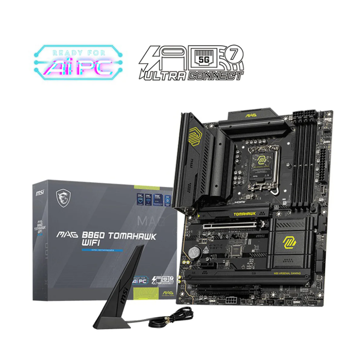 MSI MAG B860 Tomahawk Wi-Fi DDR5 Intel Motherboard - Image 5