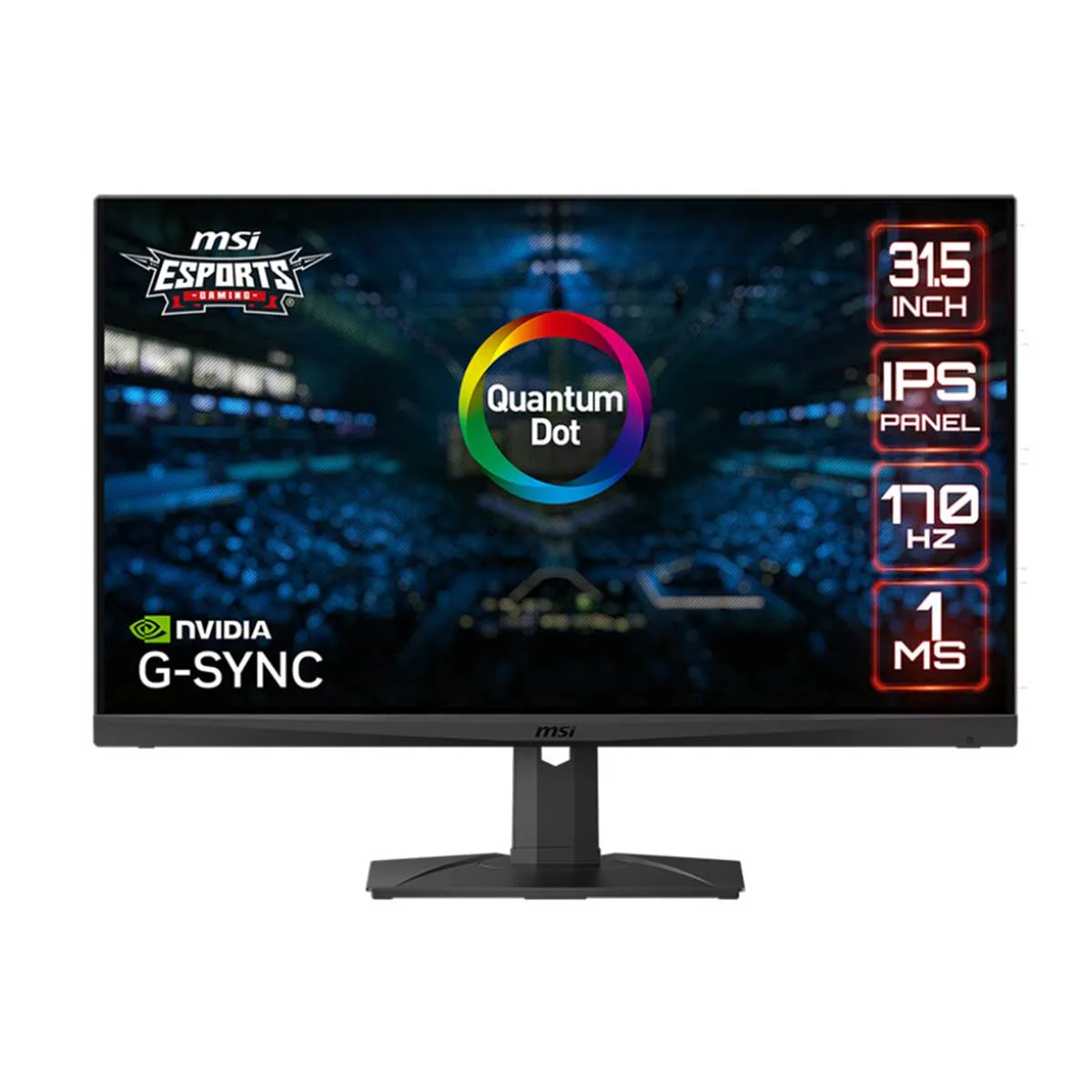 MSI MAG321QR-QD 31.5" FLAT IPS 170HZ 1MS 2560X1440 WQHD G-SYNC, Freesync Premium Esports Gaming Monitor - Image 5