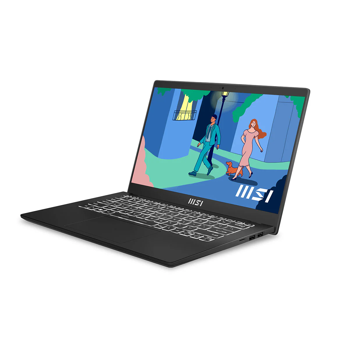 MSI Modern 14 C11M-080PH 14" FHD IPS Laptop (Classic Black) | 14" FHD (1920*1080) | i3-1115G4 | 8GB RAM | 512GB SSD | Intel UHD Graphics | Windows 11 | MSI Sleeve Bag - Image 3