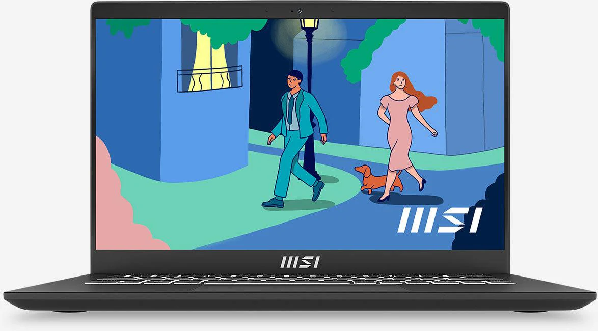 MSI Modern 14 C12M-225PH Premium Ultrabook (Classic Black) Laptop |14" FHD | I7-1255U | 8GB DDR4 | 512 GB SSD | IRIS XE Graphics | Windows 11 | MSI Sleeve Bag Gp - Image 3