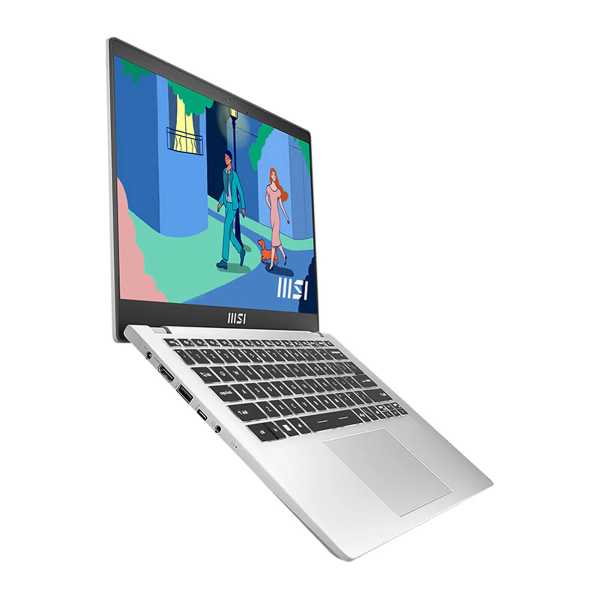 MSI Modern 14 C12MO-1036PH Laptop (Urban Silver) | 14" FHD (1920X1080) IPS | I5-1235U | 16GB RAM | 512GB SSD | Intel Iris Xe | Windows 11 | MS Office Home & Student 2021 | MSI Sleeve Bag GP - Image 3