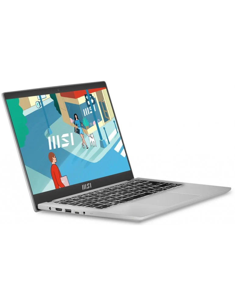 MSI Modern 14 C13M-1263PH Laptop (Urban Silver) | 14" FHD (1920x1080) IPS | i3-1315U | 8GB RAM | 512GB SSD | Intel UHD Graphics | Windows 11 Home + MSI Sleeve Bag GP - Image 6
