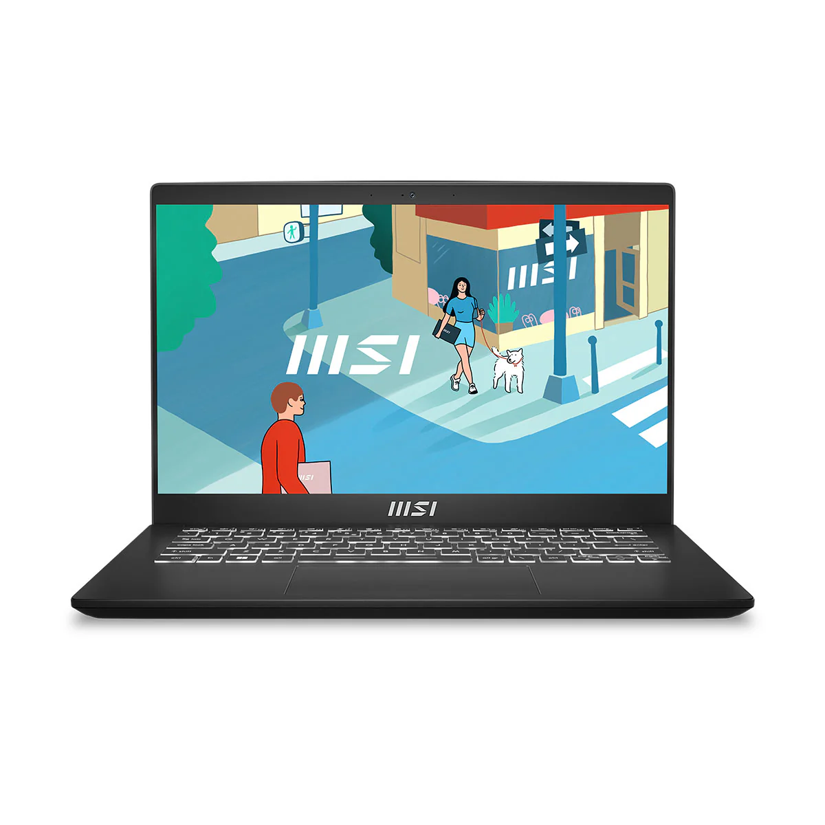 MSI Modern 14 C7M-269PH Laptop (Classic Black) | 14" FHD (1920x1080) IPS | Ryzen 7 7730U | 16GB RAM | 512GB SSD | RX Vega Graphics | Windows 11 Home | MSI Sleeve Bag GP - Image 2