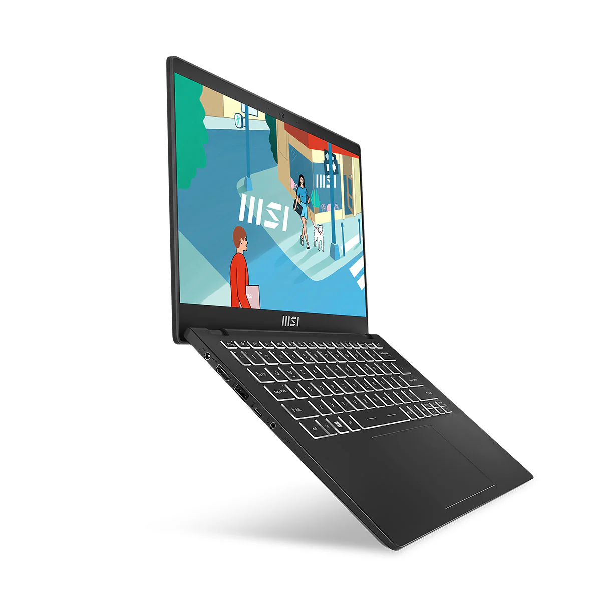 MSI Modern 14 C7M-270PH Laptop (Classic Black) | 14" FHD (1920x1080) IPS | Ryzen 5 7530U | 16GB RAM | 512GB SSD | RX Vega Graphics | Windows 11 Home | MSI Sleeve Bag GP - Image 7