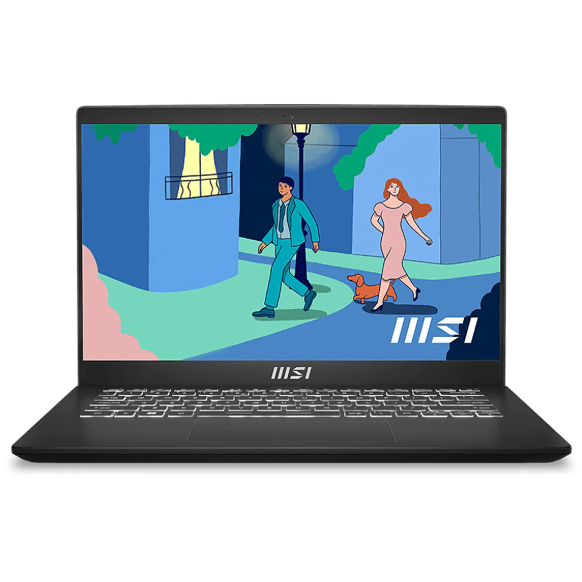 MSI Modern 14 C7M-287PH Laptop (Classic Black) | 14" FHD (1920x1080) IPS | Ryzen 5 7430U | 16GB RAM | 512GB SSD | AMD Radeon Graphics | Windows 11 Home | MSI Sleeve Bag GP - Image 2