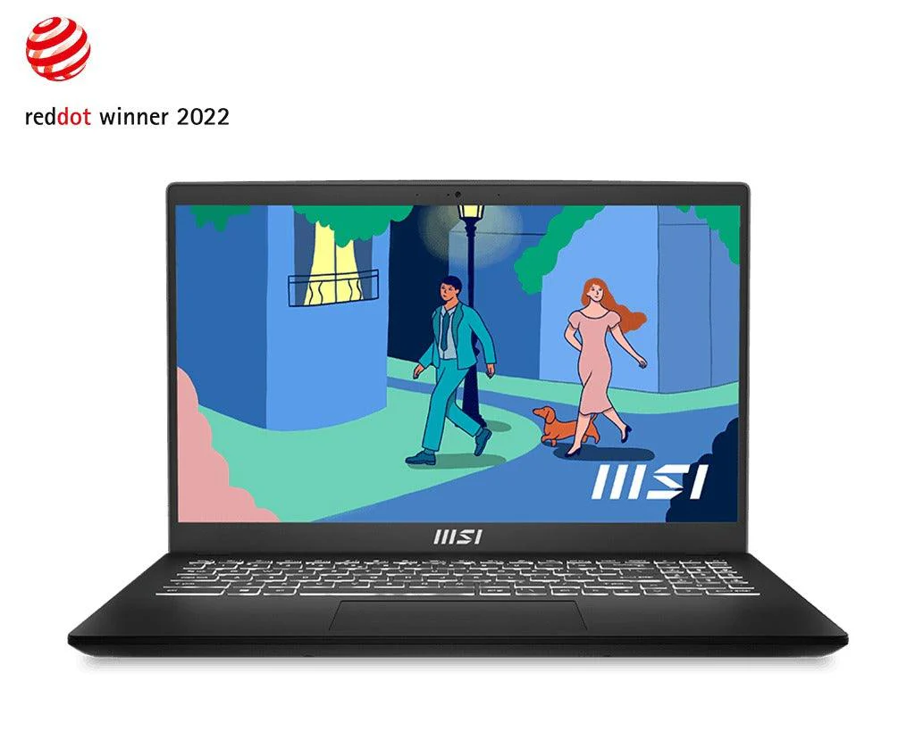 MSI Modern 15 B12M-457PH Premium Ultrabook (Classic Black) | 15.6" FHD (1920x1080) | i5-1235U | 16GB RAM | 512GB SSD | Intel Iris Xe Graphics | Windows 11 Home | MSI Sleeve Bag GP - Image 3