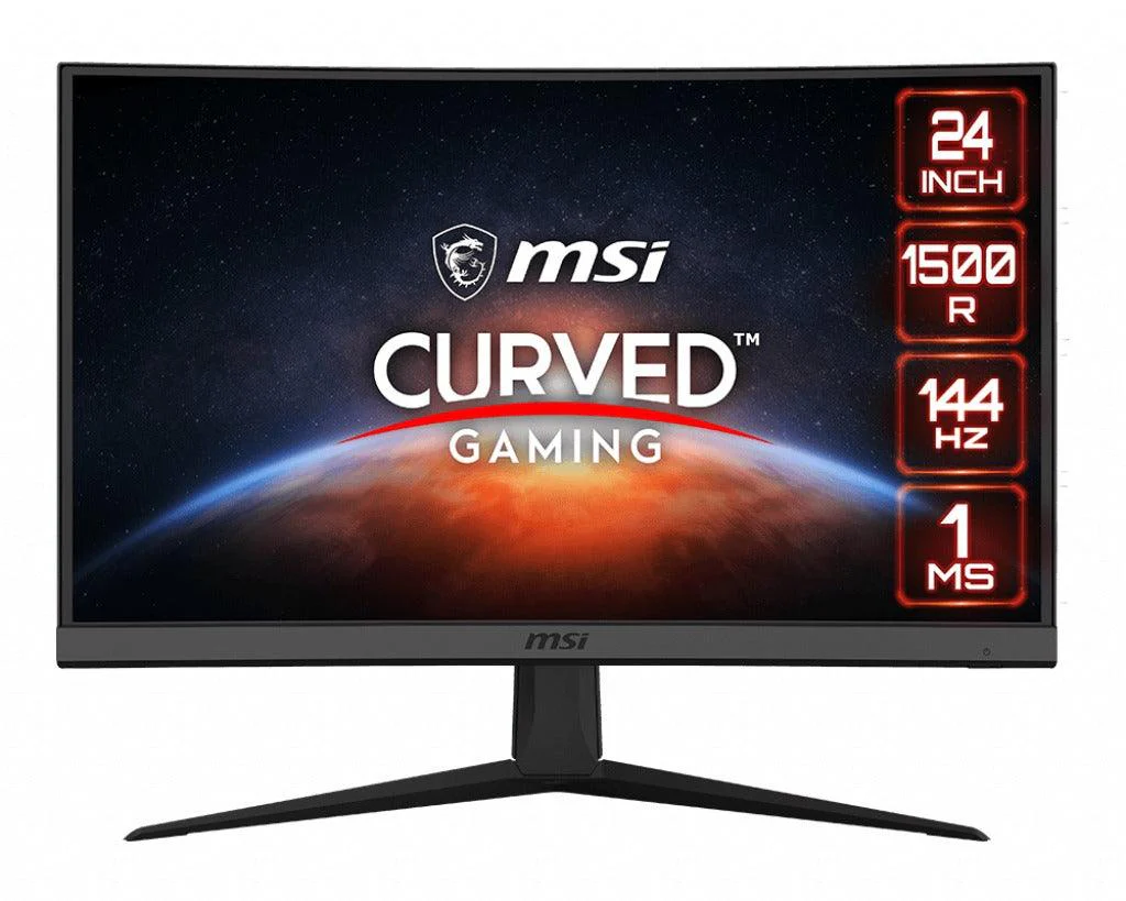 MSI Optix G24C6 23.6 Inch Curved Gaming Monitor (Black) - Image 2
