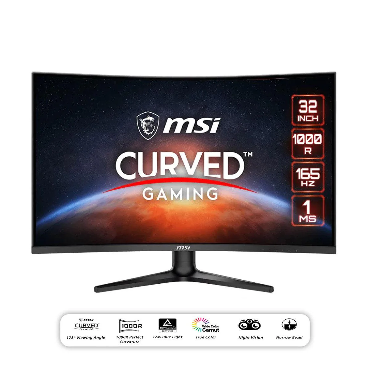 MSI Optix G321C 31.5”  FHD Curved Gaming Monitor