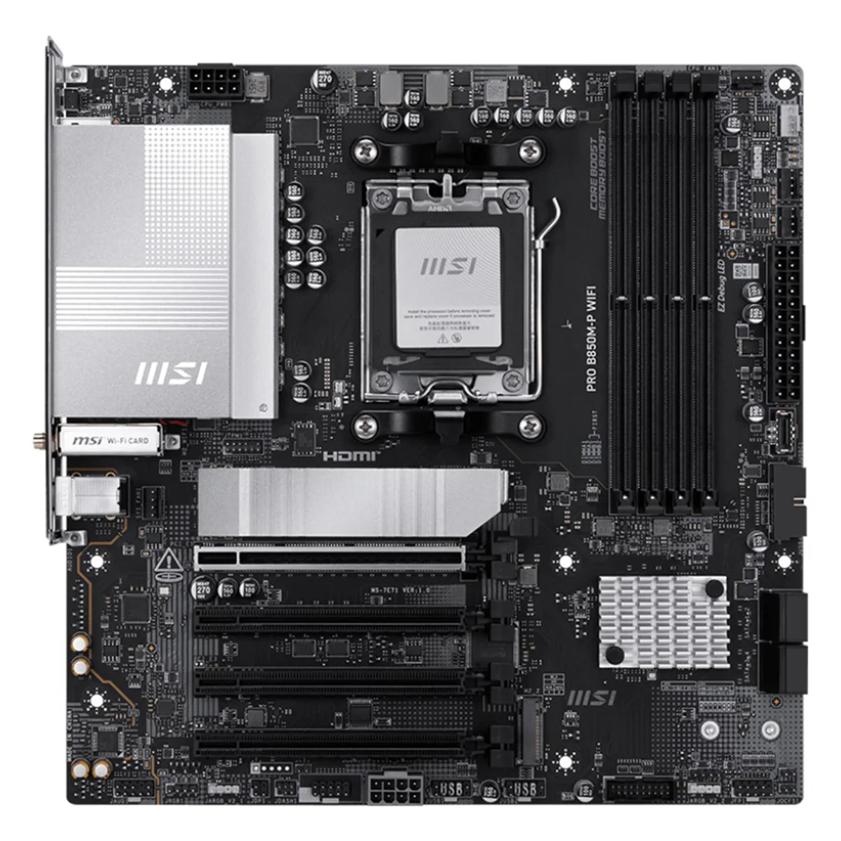 MSI Pro B850M-P WiFi DDR5 AMD Motherboard - Image 2