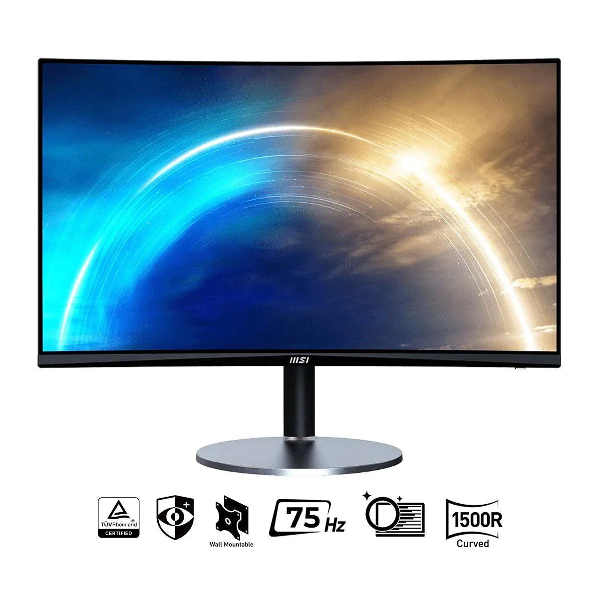 MSI Pro MP272C 27-INCH FHD Curved Business & Productivity Monitor (Matte Black)