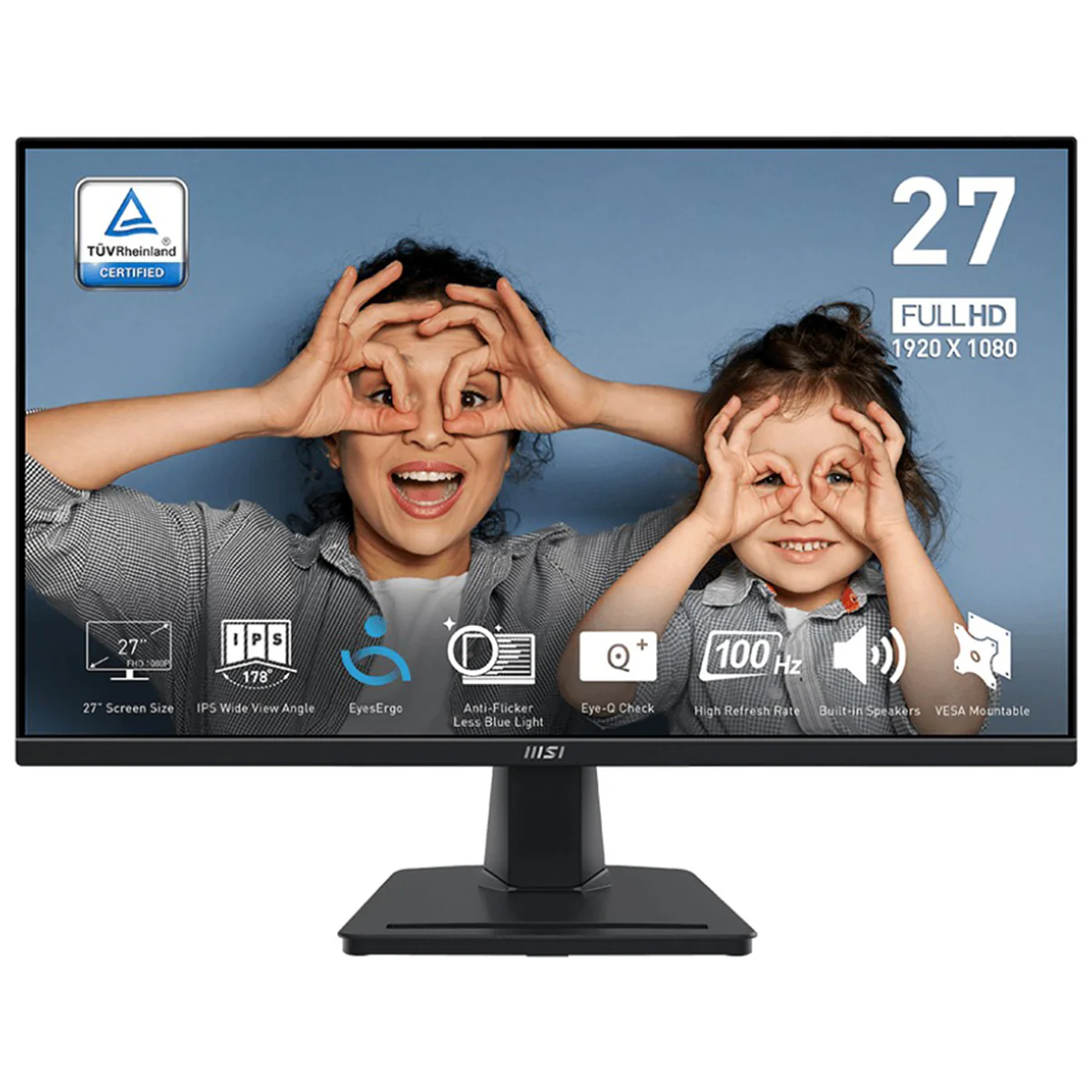 MSI Pro MP275 27" FHD (1920x1080) 100Hz 1ms (MPRT) / 4ms (GTG) IPS Business Productivity Monitor with Tilt Adjustment - Image 12