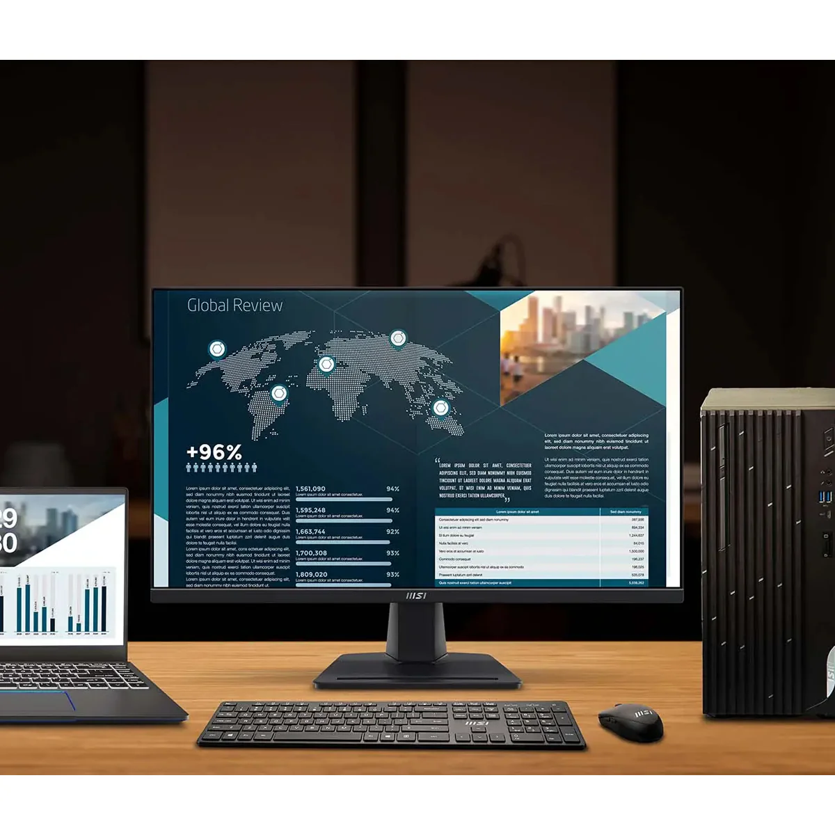 MSI Pro MP275 27" FHD (1920x1080) 100Hz 1ms (MPRT) / 4ms (GTG) IPS Business Productivity Monitor with Tilt Adjustment - Image 6