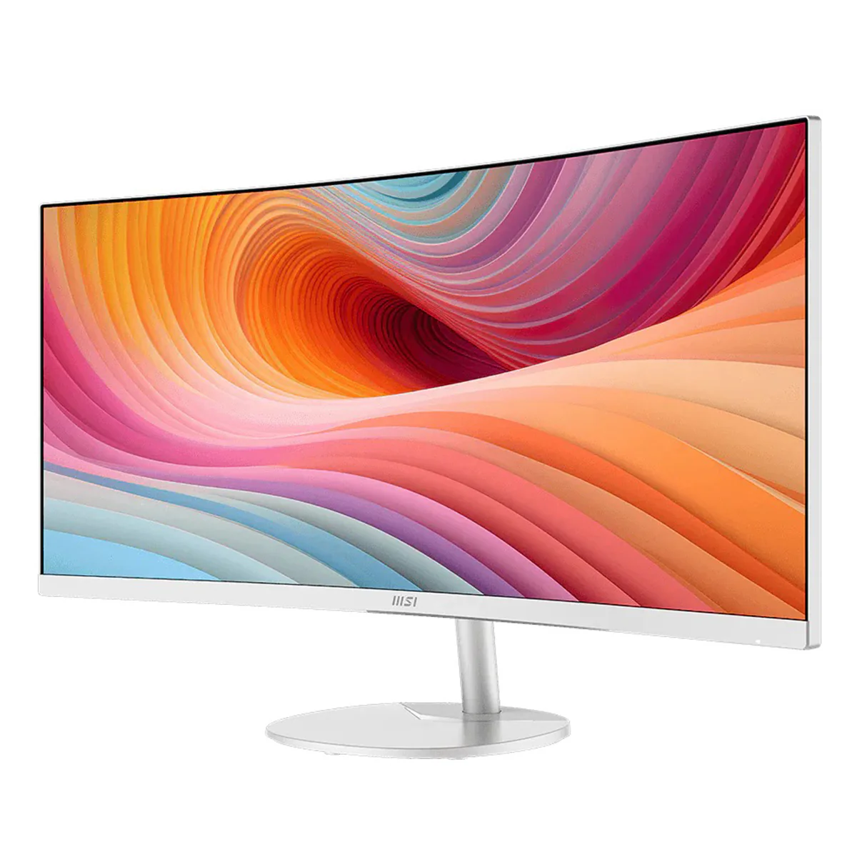 MSI Pro MP341CQW E12 34" UWQHD (3440x1440) 120Hz 1ms MPRT/4ms GTG VA Business & Productivity Monitor with Tilt Adjustment (White) - Image 5