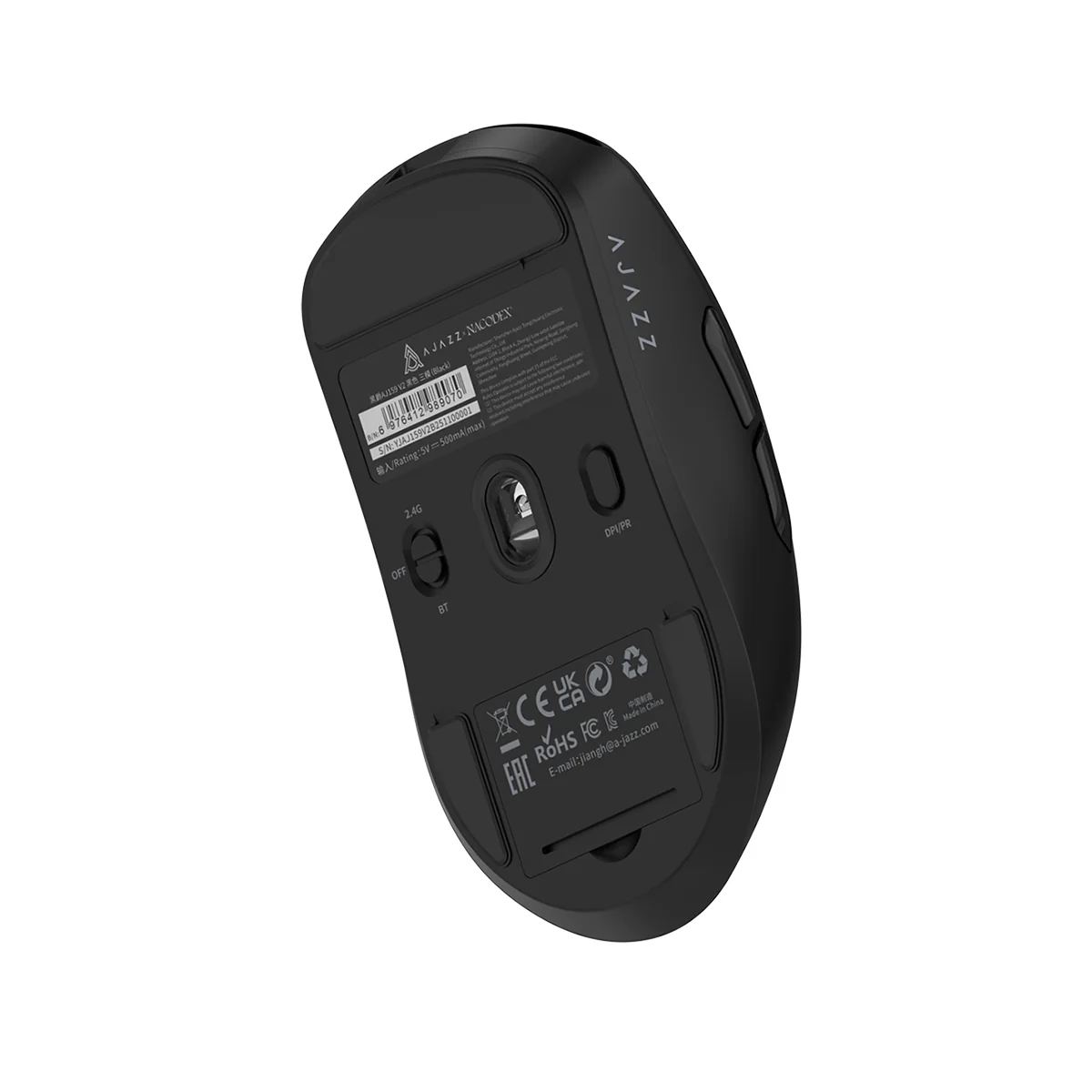 Nacodex x Ajazz AJ159 V2 Tri-Mode Gaming Mouse (Black, White) - Image 12