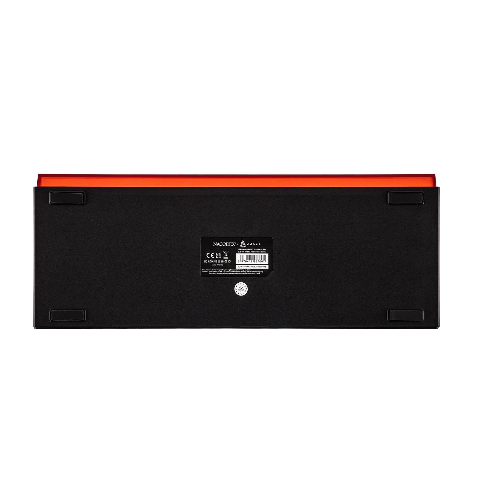 Nacodex x Ajazz NK68 Mixed Light Wired 68-Key Hot-Swappable Mechanical Keyboard (Black Contour) (Red Switch) - Image 14