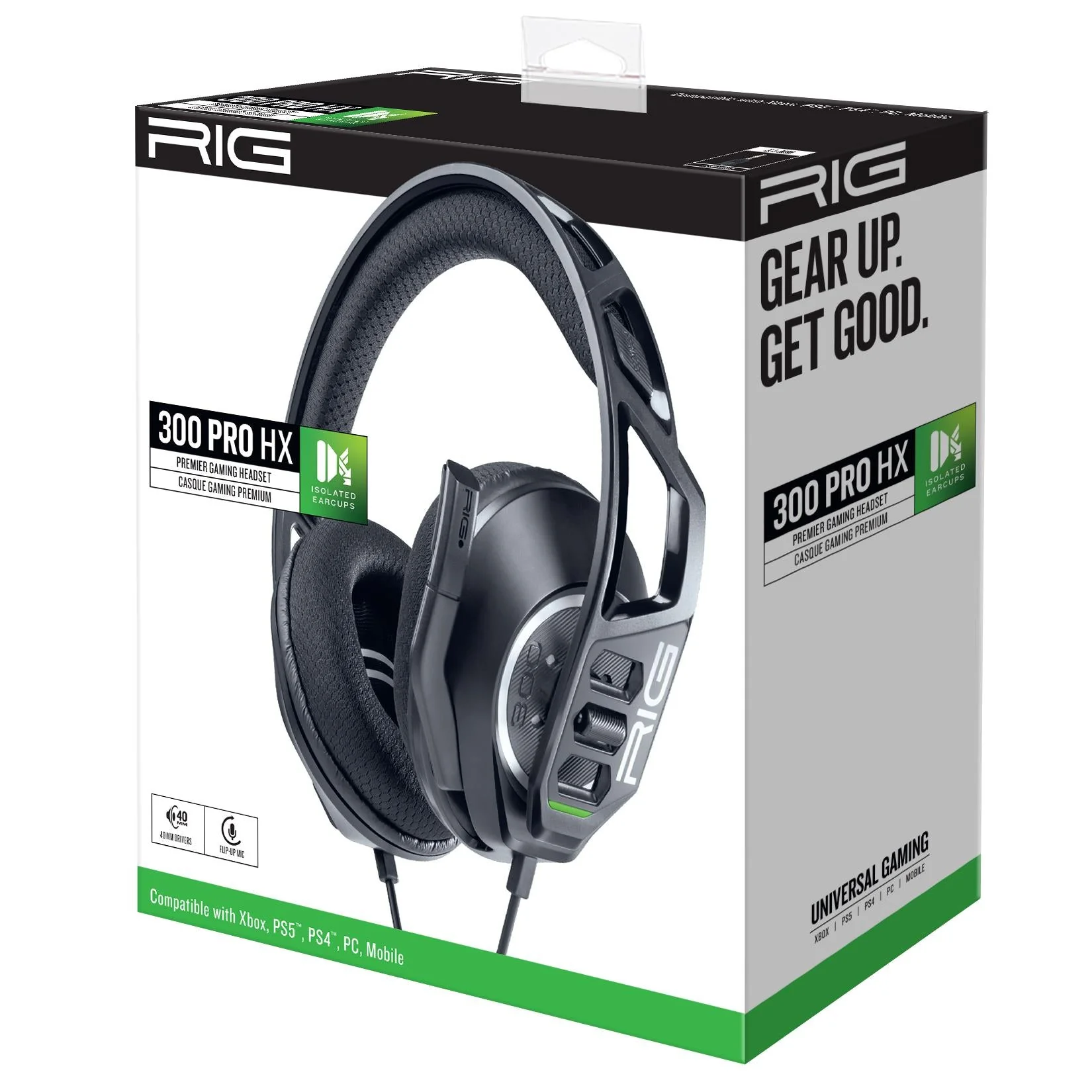 Nacon RIG 300 Pro HX Gaming Headset For Xbox/PS5/PS4/PC/Mobile (Black, White) (RIG300PROHX, RIG300PROHXW) - Image 4