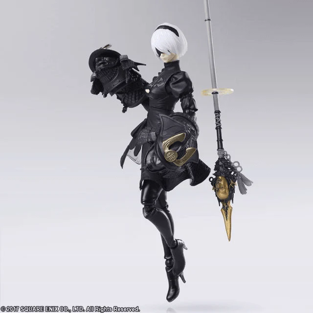 NIER AUTOMATA BRING ARTS YORHA NO.2 TYPE B & MACHINE LIFEFORM SET FIGURE - Image 6