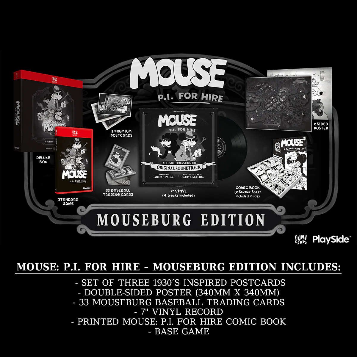 Nintendo Switch 2 MOUSE P.I. For Hire (Mouseburg Edition) [Full Game Cartridge] Pre-Order Downpayment - Image 8
