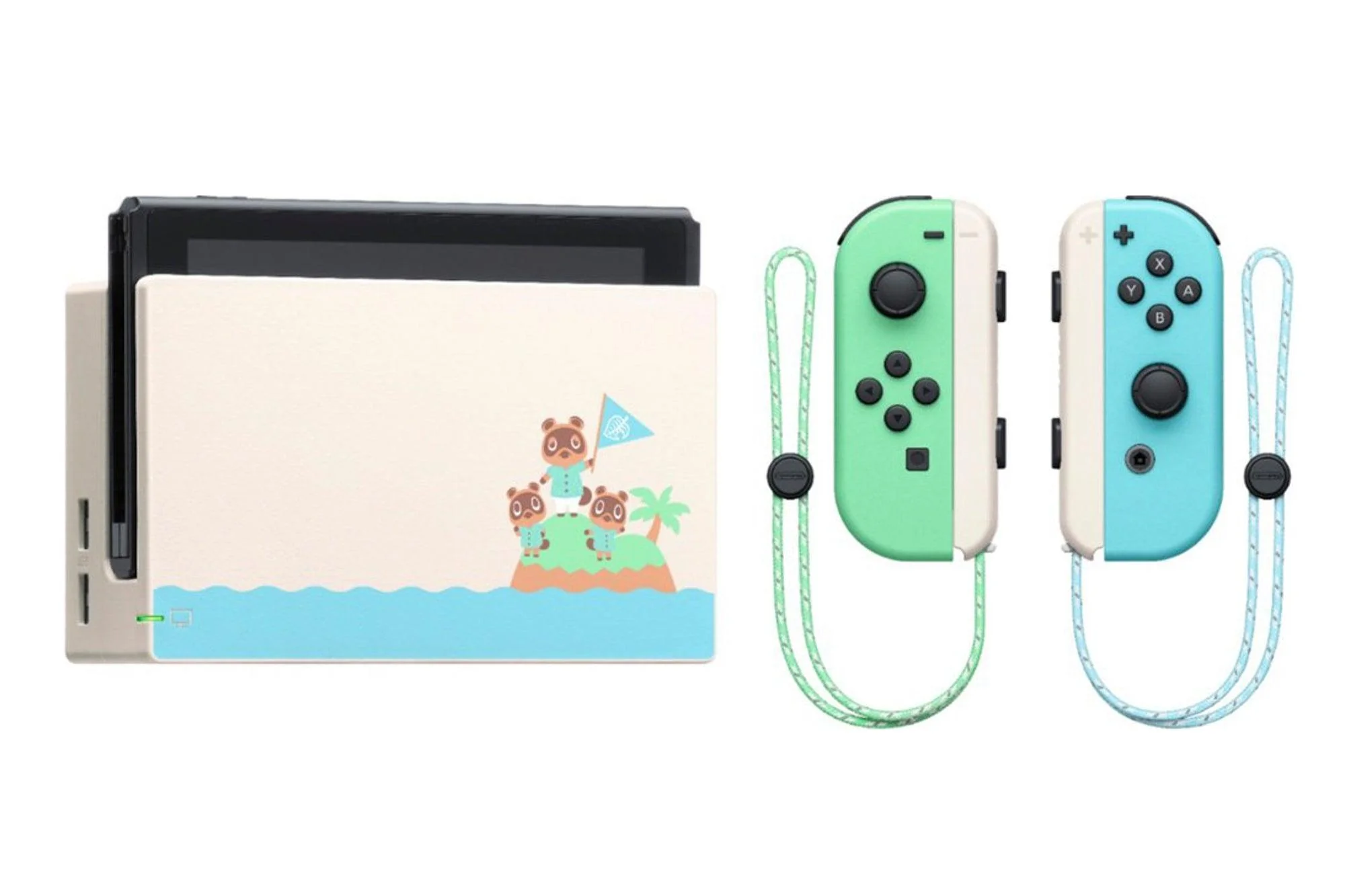 Nintendo Switch Console Animal Crossing New Horizons SE + NSW Dobe Dust-Proof Kit Include Rubber Plug & Toughened Glass Film (TNS-862) Bundle - Image 4