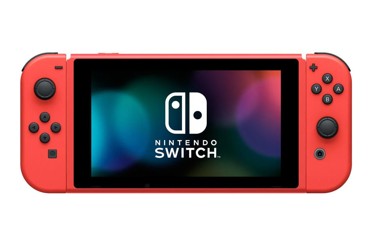 Nintendo Switch Console Mario Red & Blue Edition (Includes Carrying Case) + NSW Dobe Dust-Proof Kit Include Rubber Plug & Toughened Glass Film (TNS-862) Bundle - Image 8