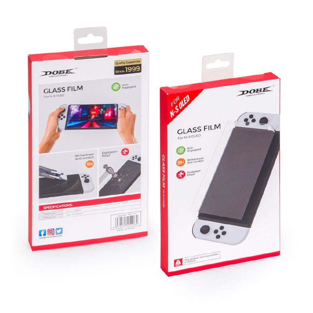 Nintendo Switch Console With White Joycon (OLED Model) + NSW DOBE Glass Film For N-S Oled (TNS-1156) Bundle - Image 16